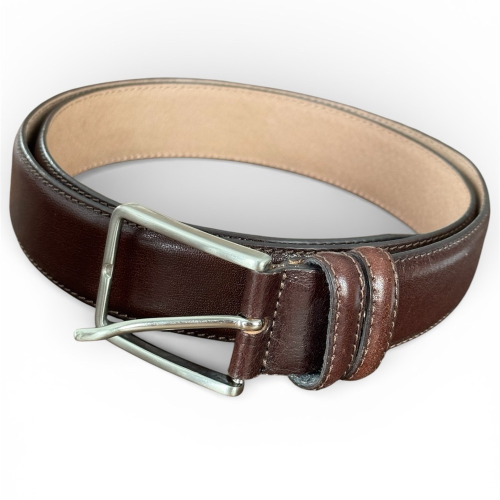 Cavalieri Brown Leather Belt made in Italy 120/105 - Picture 2 of 6